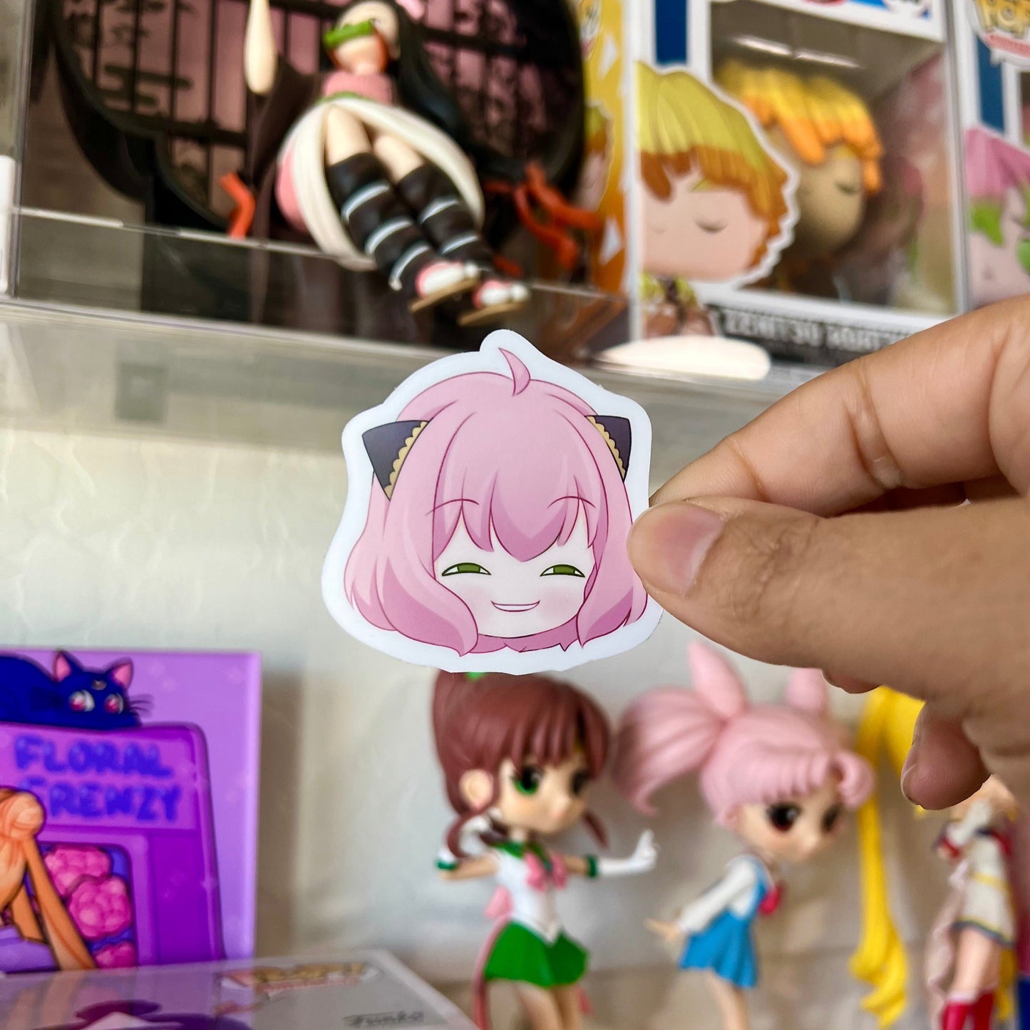 Pegatina de telépata (sonrisa burlona) – SF