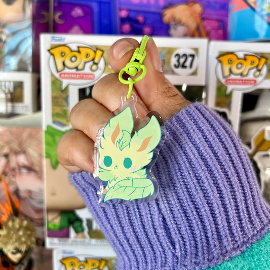 Grass Type Keychain – Poké