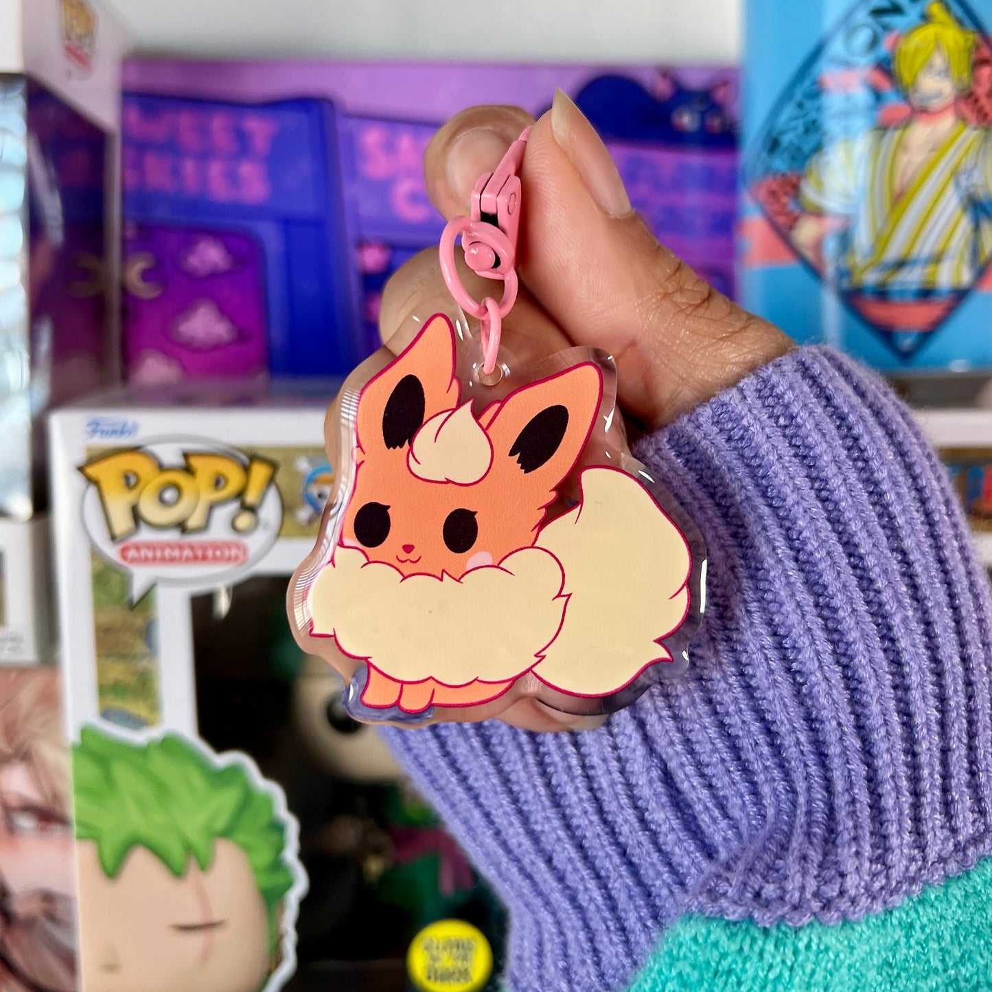 Fire Type Keychain – Poké