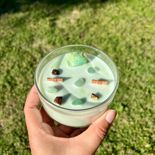 Grass Blade Crystal Candle –  Poké