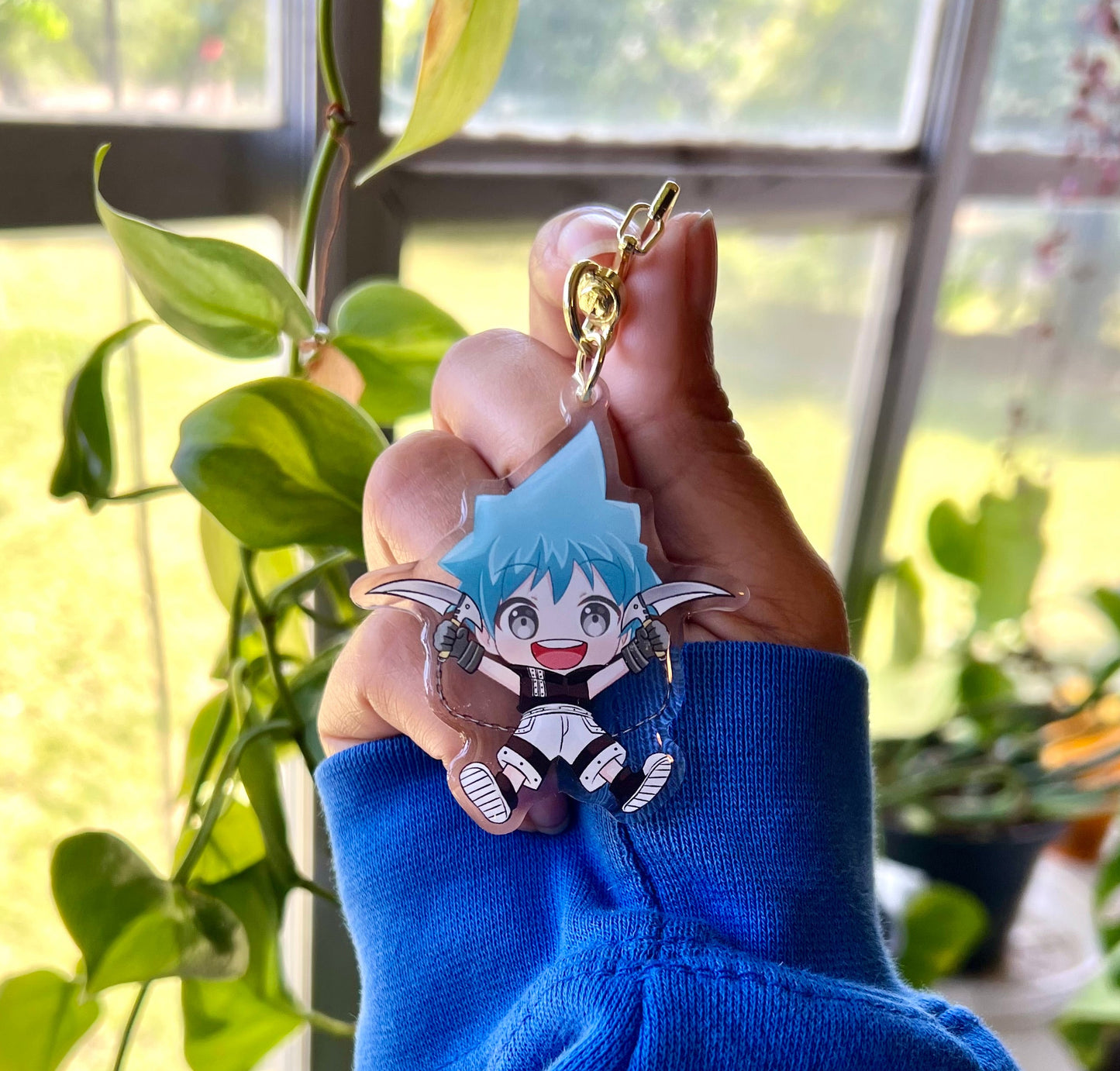 Black Star Keychain – SE Anime-Inspired Keychain