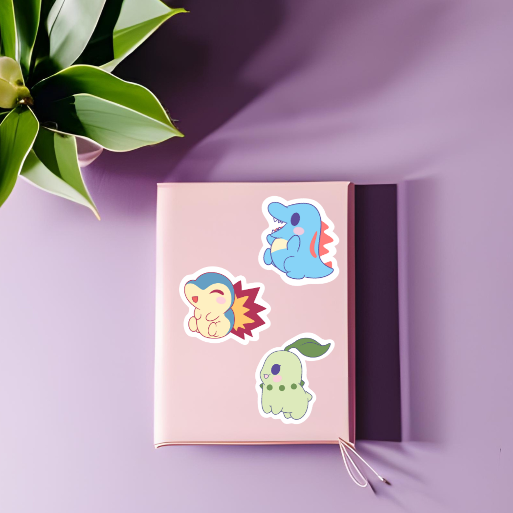 Gen 2 Anime Character Stickers Bundle – Poké