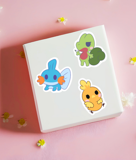Gen 3 Anime Character Stickers Bundle – Poké