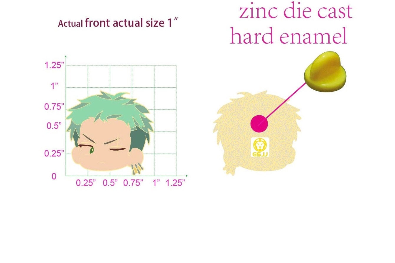 Swordsman Hard Enamel Pin – OP