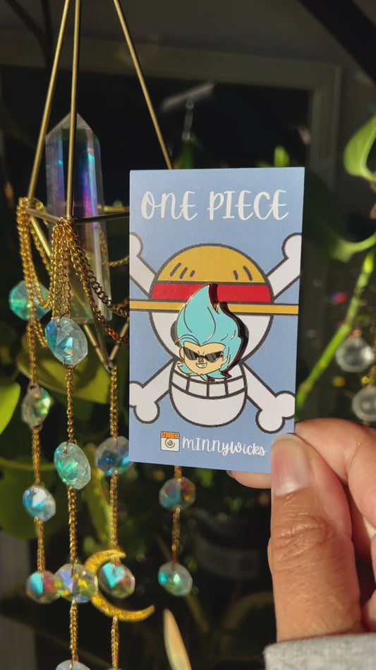 Franky Hard Enamel Pin – OP