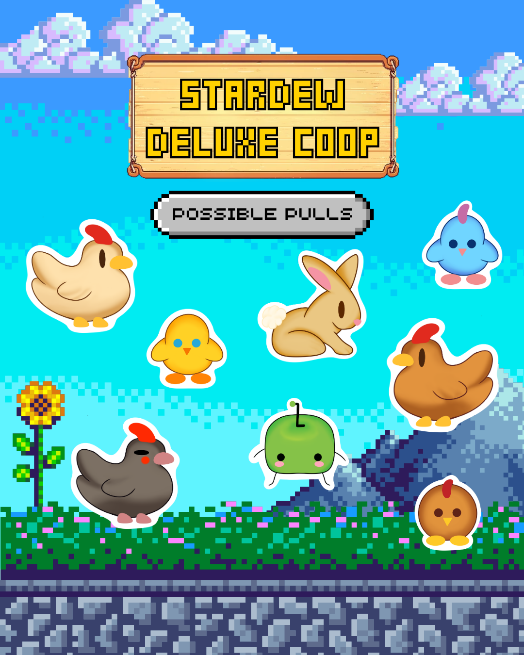 Stardew Valley Deluxe Coop Sticker Pack