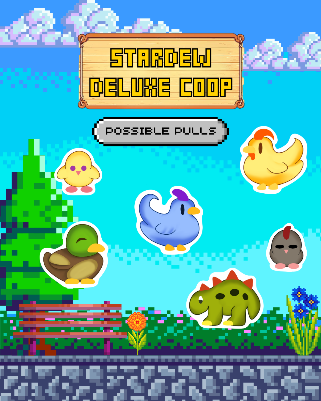 Stardew Valley Deluxe Coop Sticker Pack