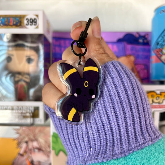 Poke Dark Keychain