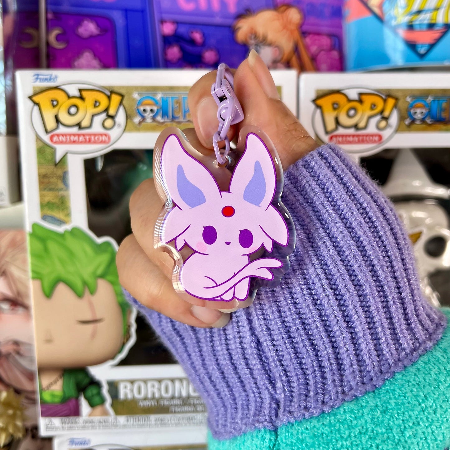 Poke Psychic Keychain