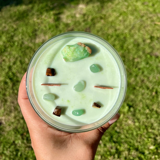 Grass Blade Crystal Candle –  Poké