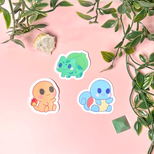 Gen 1 Anime Character Stickers Bundle – Poké
