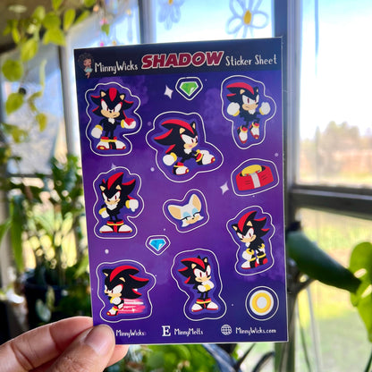 Shadow Chibi Sticker Sheet
