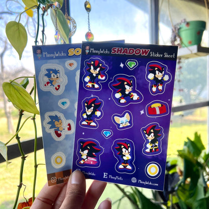 Shadow Chibi Sticker Sheet