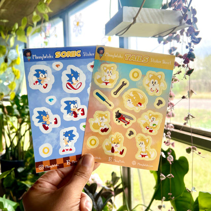 Tails Chibi Sticker Sheet