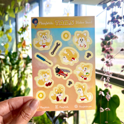 Tails Chibi Sticker Sheet