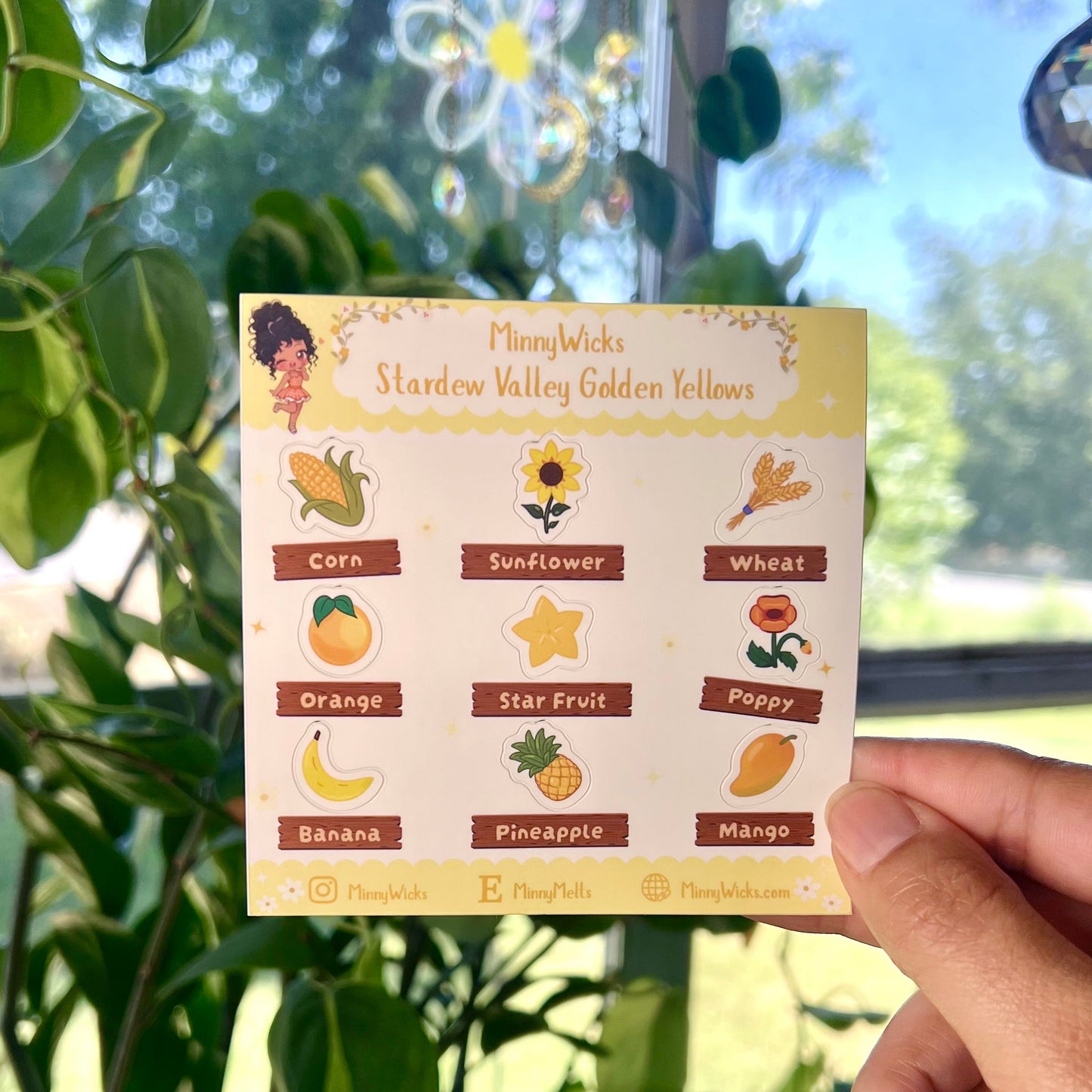 Stardew Valley Golden Yellows Sticker Sheet