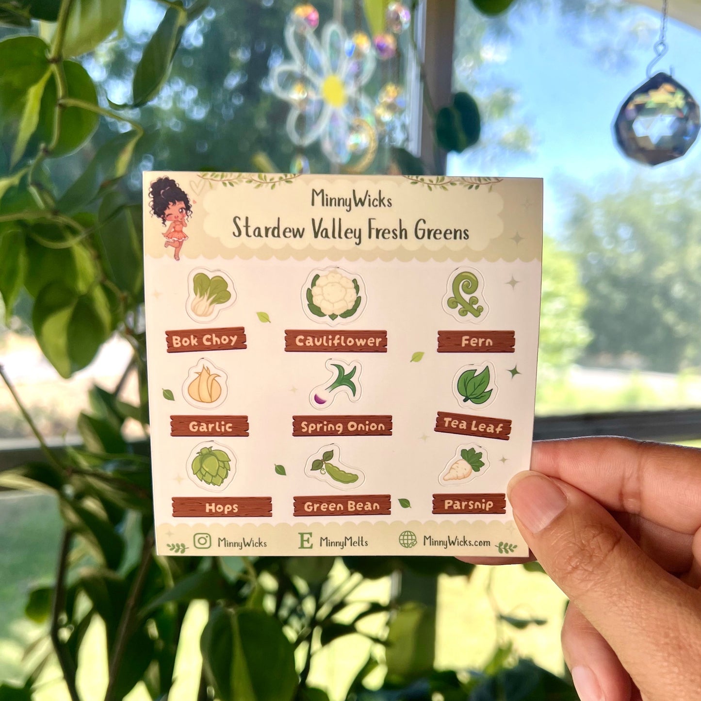 Stardew Valley Fresh Greens Sticker Sheet