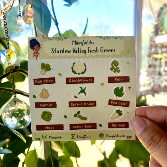 Stardew Valley Fresh Greens Sticker Sheet