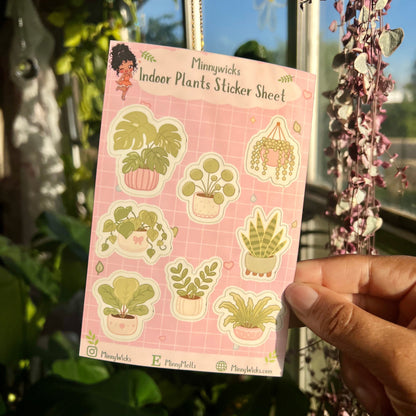 Indoor Plants Sticker Sheet