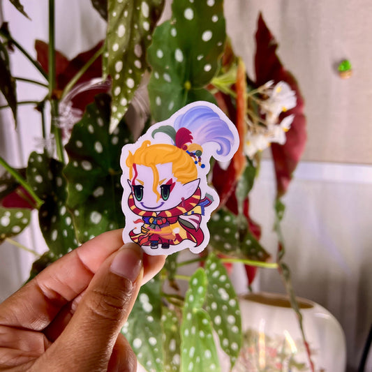 Kefka Sticker – FF Anime-Inspired Vinyl Sticker