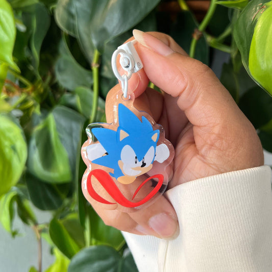 Running Sonic Keychain – Sonic -Inspired Keychain