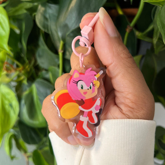 Amy Keychain – Sonic -Inspired Keychain
