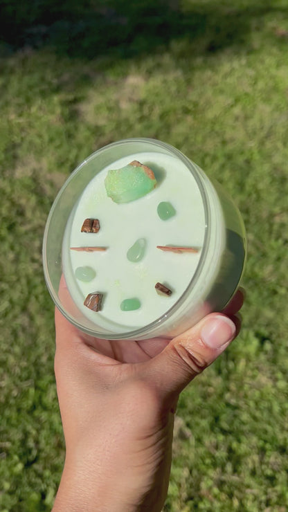 Grass Blade Crystal Candle –  Poké